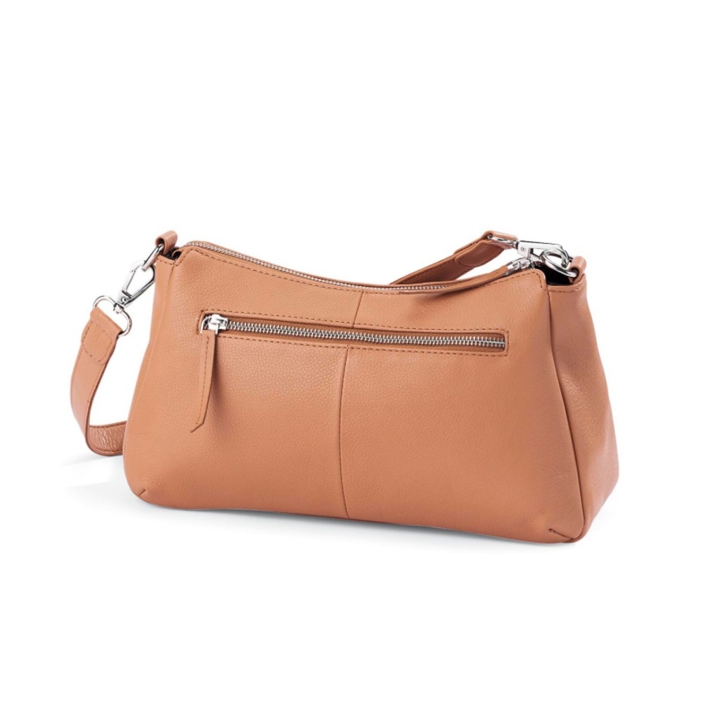 NorthStyle Tan Leather Shoulder Bag